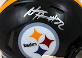 Najee Harris Autographed Pittsburgh Steelers Speed Mini Helmet-Fanatics *Silver