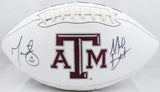 Michael Bennett Martellus Bennett Signed Texas A&M Logo Football- JSA W Auth