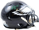 AJ Brown Signed Philadelphia Eagles ALT 22 Speed Mini Helmet-Beckett W Holo