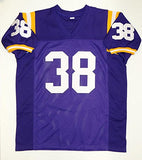 Brad Wing Autographed Purple College Style Jersey- JSA Witnessed Auth