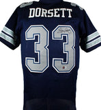 Tony Dorsett Autographed Blue/Grey Pro Style Jersey- Beckett W Hologram *Black