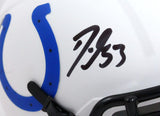 Darius Leonard Autographed Indianapolis Colts Lunar Speed Mini Helmet- JSA W