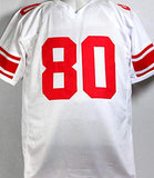 Jeremy Shockey Autographed White Pro Style Jersey - Beckett Witness *8