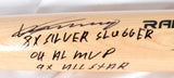 Vladimir Guerrero Sr. Signed Blonde  Pro Baseball Bat w/3 Ins.-BAW Holo