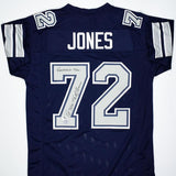 Ed "Too Tall" Jones Signed Blue Pro Style Jersey w/America's Team- BAW Hologram