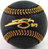 Trevor Story Autographed Rawlings Black OML Baseball - Beckett COA