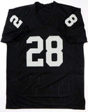 Josh Jacobs Autographed Black Pro Style Jersey- Beckett W *Black *8