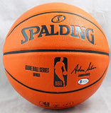 Allen Iverson Signed Official NBA Spalding Basketball - Beckett W Auth *Silver