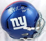 Michael Strahan Autographed NY Giants F/S Speed Helmet w/HOF-Beckett W Hologram