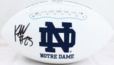 Kyren Williams Autographed Notre Dame Logo Football-Beckett W Hologram *Black