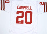 Earl Campbell Autographed White College Style Jersey - Beckett W Hologram *Black