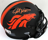 Javonte Williams Signed Denver Broncos Eclipse Speed Mini Helmet-Beckett W Holo