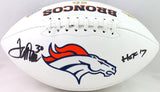 Terrell Davis Autographed Denver Broncos Logo Football w/ HOF- Beckett W *Black