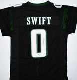 D'Andre Swift Autographed Black Pro Style Jersey - Beckett W Hologram *Black