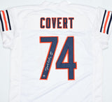 Jimbo Covert Autographed White Pro Style Jersey w/ HOF - Prova *Silver