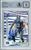 2019 Elite Title Waves #13 Michael Strahan RC New York Giants BAS Autograph 10