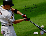 Cal Ripken Jr Signed Baltimore Orioles 8x10 Batting PF Photo- JSA W Auth *Blue