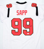 Warren Sapp Autographed White Pro Style Jersey - Beckett W Hologram *Black