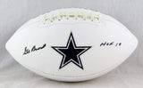 Gil Brandt Autographed Dallas Cowboys Logo Football w/ HOF - Beckett W *Black