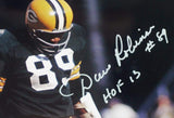 Dave Robinson Signed Packers 8x10 Standing Over Player Photo w/HOF - JSA W Auth