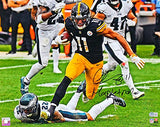 Chase Claypool Autographed Steelers 16x20 FP Photo w/ Insc-Beckett W *Blk