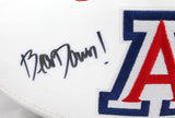 Ka'Deem Carey Bear Down Autographed Arizona Wildcats Logo Football- JSA W Auth