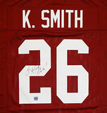 Kevin Smith Signed Maroon College Style Jersey w/ Insc- The Jersey Source Auth