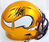 Adrian Peterson Signed Minn. Vikings Flash Speed Mini Helmet-Beckett W Hologram