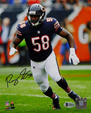 Roquan Smith Autographed Chicago Bears 8x10 Running *Sig Left PF Photo- Beckett