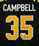 Earl Campbell Autographed Black Pro Style Jersey With HOF- JSA Witnessed Auth