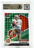 2021 Panini Mosaic Green #293 Super Bowl MVPs  Joe Montana Auto SF 49 BGS Auto10