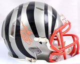 Joseph Ossai Autographed Bengals Flash Speed Mini Helmet-Beckett W Hologram