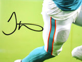 Tyreek Hill Autographed Dolphins 16x20 Teal Jersey Photo- Beckett W Holo *Black