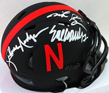 Nebraska Heisman Winners Signed Eclipse Speed Mini Helmet- JSA W *white