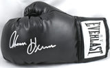 Tommy Hearns Autographed Black Everlast Boxing Glove *Left - Beckett W Hologram