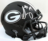 Sony Michel Autographed GA Bulldogs Eclipse Speed Mini Helmet- Beckett W *Silver