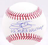 Jim Palmer Autographed Rawlings OML Baseball w/3x WS Champs-Beckett W Hologram