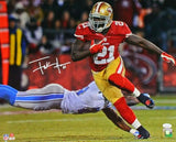 Frank Gore Autographed 16x20 Run Against Lions Photo- JSA W Authenticated *White