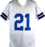 Deion Sanders Autographed White Pro Style Jersey-Beckett W Hologram *Silver