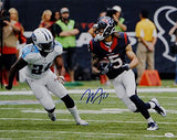 Will Fuller Autographed Texans 16x20 Running vs Titans Photo- JSA W Auth *Blue