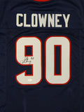 Jadeveon Clowney Autographed Blue Pro Style Jersey- JSA Witnessed Authenticated