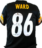 Hines Ward Autographed Black Pro Style Jersey w/2 insc.- Beckett W Hologram *Blk