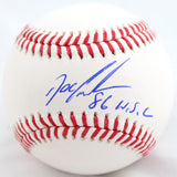 Doc Gooden Autographed Rawlings OML Baseball w/86 WSC-Beckett W Hologram *Blue