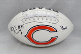 Ka'Deem Carey Autographed Chicago Bears Logo Football W/ Da Bears!- JSA W Auth