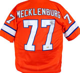 Karl Mecklenburg Autographed Orange Pro Style Jersey-Beckett W Hologram *Black