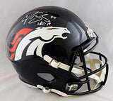 Champ Bailey Signed Denver Broncos F/S Speed Helmet W/HOF-JSA W Auth *White