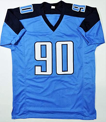 Jevon Kearse Autographed Blue store Pro-Style Football Jersey (JSA)