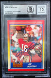 1990 Score #594 Joe Montana Auto San Francisco 49ers BAS Autograph 10