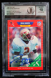 1989 Pro Set #486 Deion Sanders Atlanta Falcons BAS Autograph 10