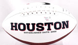 Will Anderson Autographed Houston Texans Logo Football- Fanatics *Black